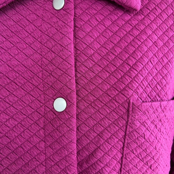 Musk Luks Ted quilted snap front with collar and long sleeve snap cuffs - Picture 3 of 9